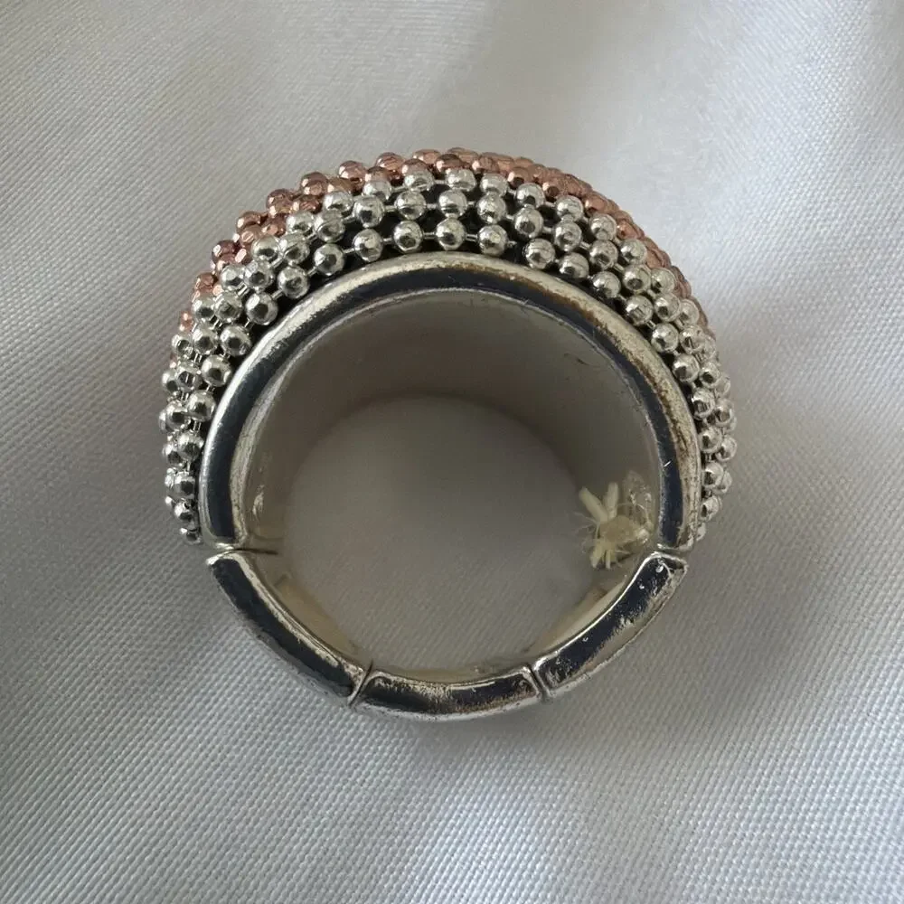 Vintage Art Deco Design Cluster Dome Fashion Ring Fits Size 7